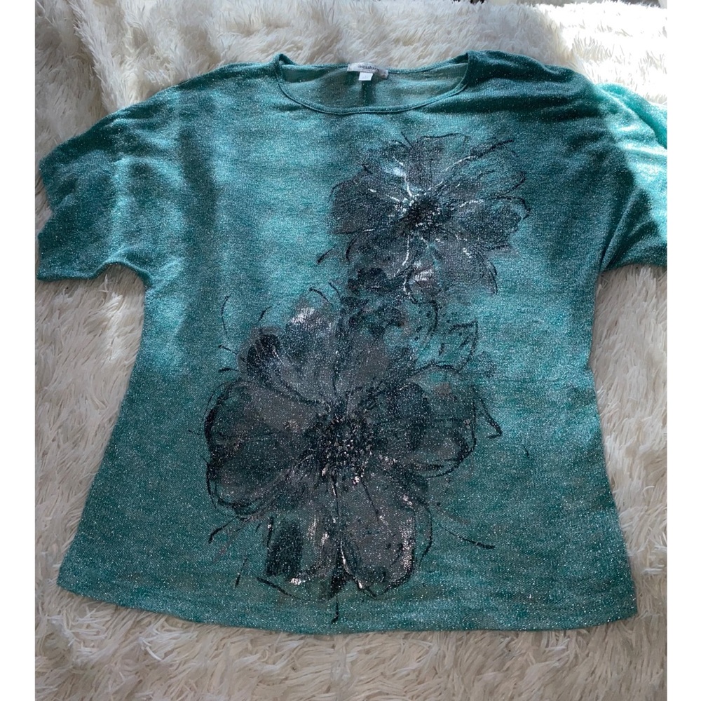 Dressbarn Floral Knit Top